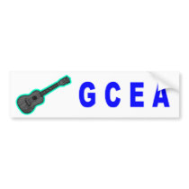 GCEA (Ukulele) bumper stickers