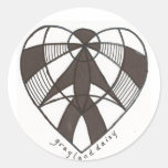 GDaisy Black Heart Sticker