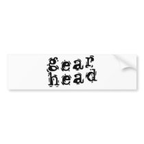 Gear Head bumper stickers