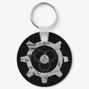 Gear Head Keychain by guardiandevildesigns Gear Head Keychain
