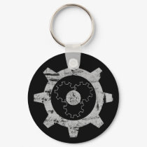 Gear Head Keychain by guardiandevildesigns Gear Head Keychain