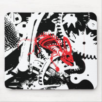 Gear Head Red Lizzard mousepads by toryb282 Gear Head Red Lizzard mousepads