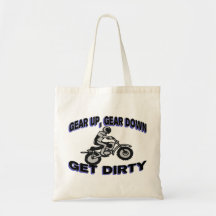 Gear Up Get Dirty Motocross Canvas Bag