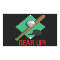 Gear Up Rectangular Sticker