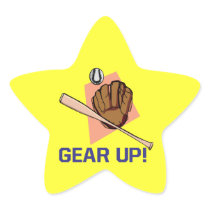 Gear Up Star Sticker
