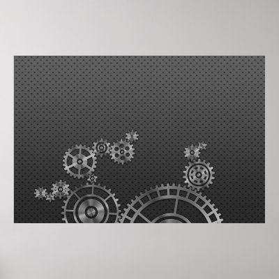 wallpaper prints. Gear Wheel Wallpaper Print by