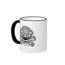 Gearhead -bw mugs by skullabee Gearhead -bw mugs