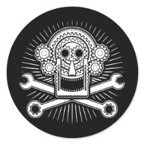 Gearhead -bw stickers by vicevoices Gearhead -bw stickers