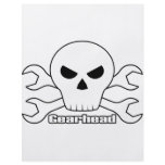 Gearhead Skull Full Color Flyer