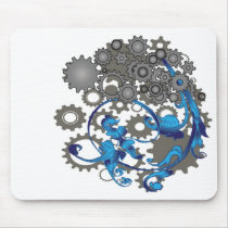 Gears and Leaves mousepads by satelliteg Gears and Leaves mousepads
