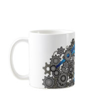 Gears and Leaves mugs by satelliteg Gears and Leaves mugs