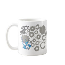 Gears and Leaves mugs by satelliteg Gears and Leaves mugs
