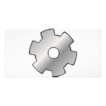 Gears and Wires logo Photo Card Template