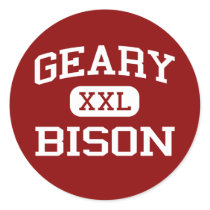 Geary - Bison - Geary High School - Geary Oklahoma stickers