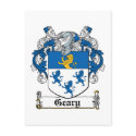 Geary Family Crest postcards