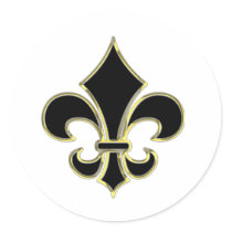 Geaux Black & Gold Fleur De Lis stickers by blackandgoldshop Geaux Black & Gold Fleur De Lis stickers