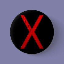 Gebo Rune red buttons