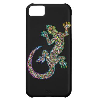 Geck Gecko Psychedelic Design iPhone 5 Cases