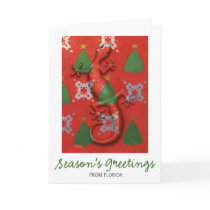 Gecko Christmas card