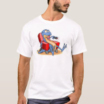 Gecko couch potato t-shirts by dtitus Gecko couch potato t-shirts