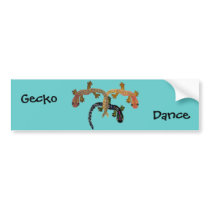 Gecko Dance bumper stickers by Coconutzoo Gecko Dance bumper stickers