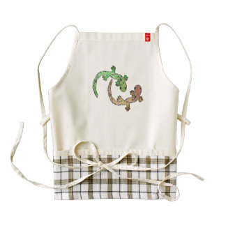 Gecko Dance Zazzle HEART Apron