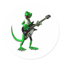 Gecko Electric Guitar Stickers