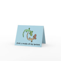 Gecko Funny Anniversary Card by Coconutzoo Gecko Funny Anniversary Card