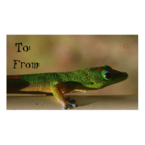Gecko gift tags business card template