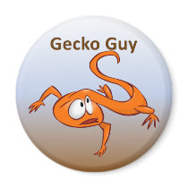 Gecko Guy magnets by egogenius Gecko Guy magnets