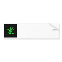 Gecko in Black Bumper Sticker