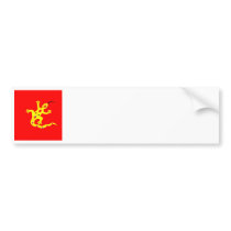 Gecko in Red1 Bumper Sticker