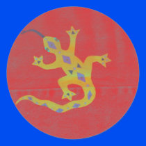 Gecko in Red
