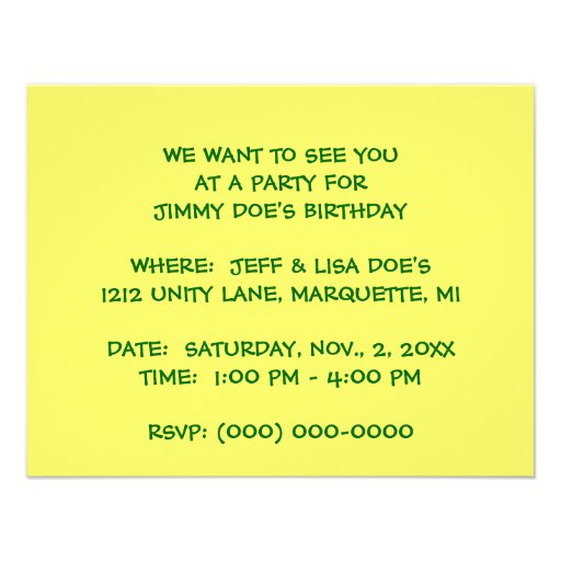 GECKO LIZARD DRAGON EYE INVITATION SEE YOU PARTY