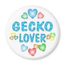 GECKO LOVER magnets by AllPetsStore GECKO LOVER magnets