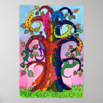 Gecko Tree of Life Poster