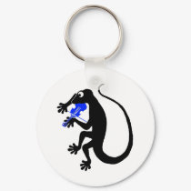 Gecko Violin Keychain by StargazerDesigns Gecko Violin Keychain