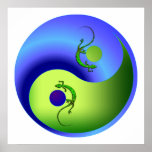 Gecko Yin Yang posters