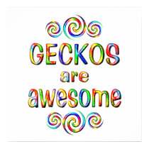 GECKOS ARE AWESOME posters by AllPetsStore GECKOS ARE AWESOME posters