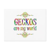 GECKOS are my world postcards by AllPetsStore GECKOS are my world postcards