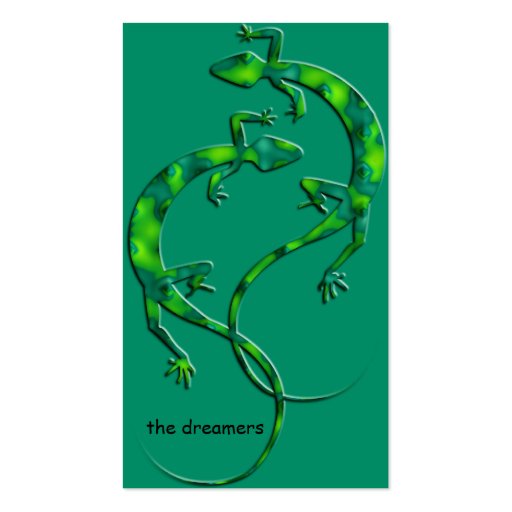 Geckos Business Card Templates (back side)