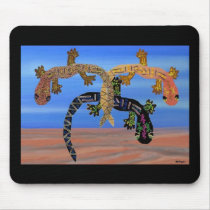 Geckos in the Valley of Fire mousepads by Coconutzoo Geckos in the Valley of Fire mousepads