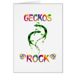 GECKOS ROCK GREETING CARD