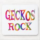 Geckos Rock Mouse Pads