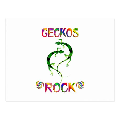 GECKOS ROCK POSTCARDS