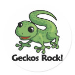 Geckos Rock! stickers
