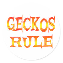 Geckos Rule stickers