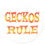 Geckos Rule stickers