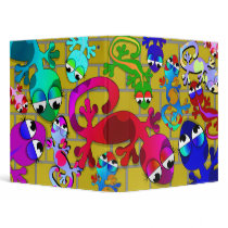 geckos stuck on wall notebook binders by dooni_notebooks geckos stuck on wall notebook binders