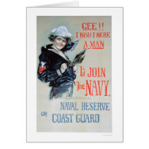Gee!! I Wish I Were a Man (US02281) Greeting Cards